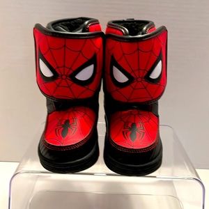 Marvel Spider-Man Light Up Boots Boys Size 7